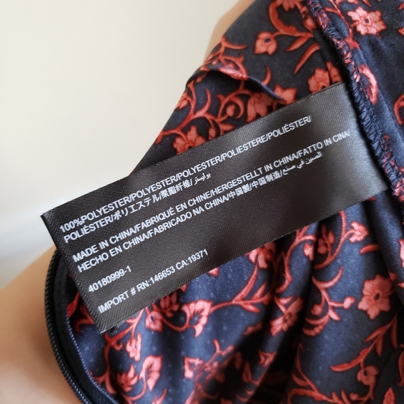 The Fifth Label Floral Mini Dress - Navy and Red - Picture 11 of 11